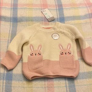 0-3 month babygirl sweater new